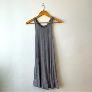 Soft & Sexy American Eagle Black & White Striped Tank Dress